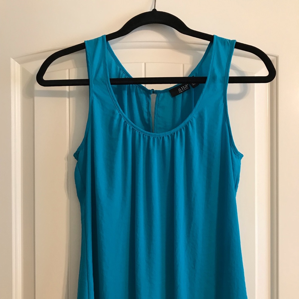 ANA lightweight sleeveless teal top